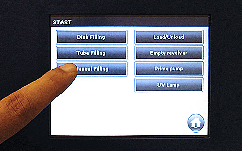 MediaFill Plate Pourer Touchscreen