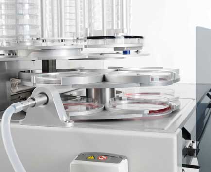 Petri Dish Pouring Rotor assembly